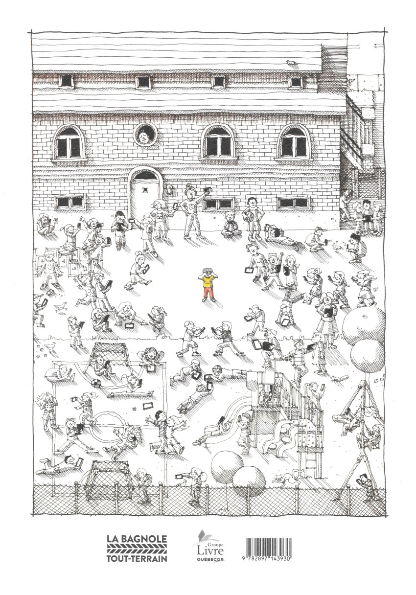 Verso de l'album L'enfant allergique aux écrans