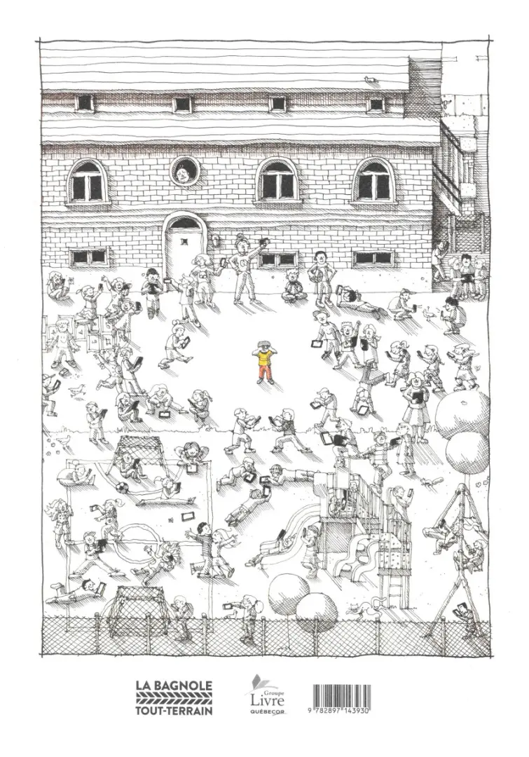 Verso de l'album L'enfant allergique aux écrans