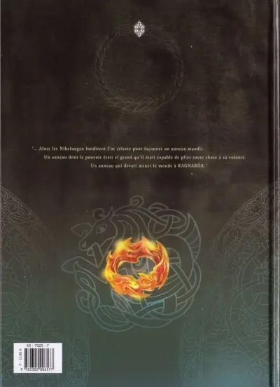 Verso de l'album Le Crépuscule des dieux Tome 0 La malédiction de l'anneau