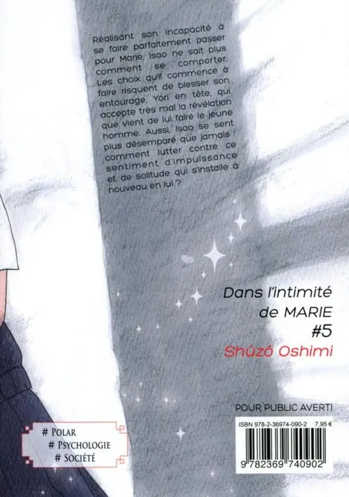 Verso de l'album Dans l'intimité de Marie 5