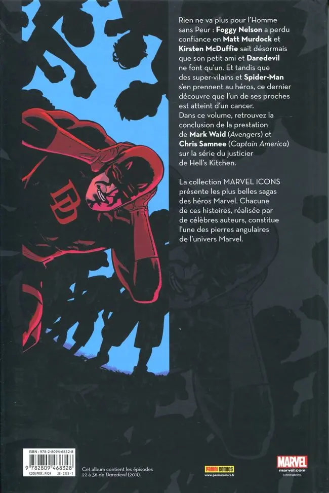 Verso de l'album Daredevil par Mark Waid Tome 2
