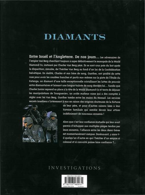 Verso de l'album Diamants Tome 4 La révolte de Ramat Gan