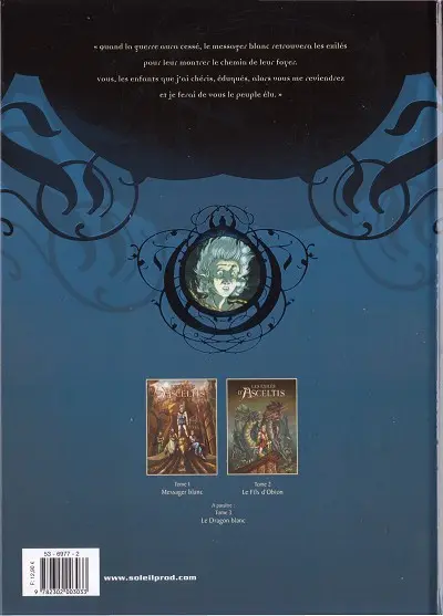 Verso de l'album Les Exilés d'Asceltis Tome 2 Le fils d'Obion