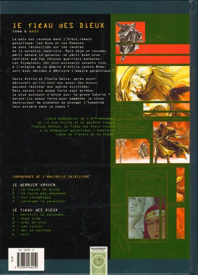 Verso de l'album Le Fléau des dieux Tome 6 Exit