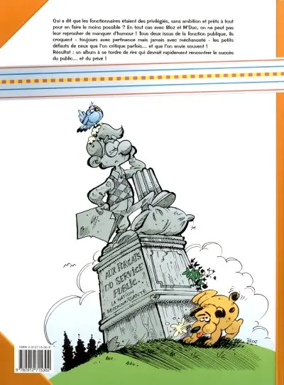 Verso de l'album Les Fonctionnaires Tome 1 Métro, dodo, dodo...