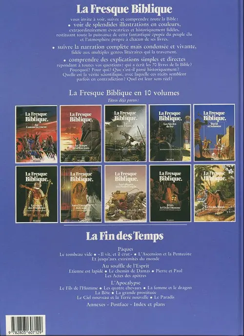 Verso de l'album La fresque biblique Tome 10 La fin des temps