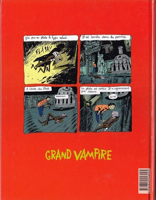 Verso de l'album Grand vampire Tome 2 Mortelles en tête