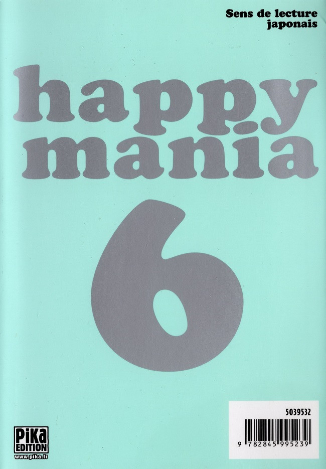 Verso de l'album Happy mania Volume 6