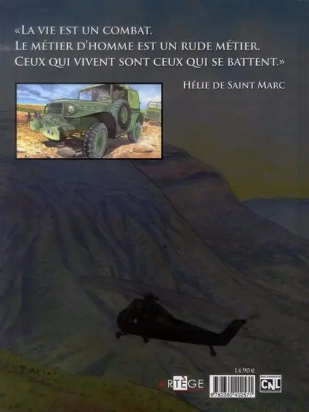 Verso de l'album Hélie de Saint Marc