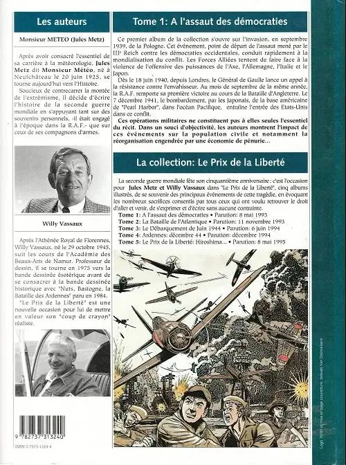 Verso de l'album À l'assaut des démocraties Le prix de la liberté
