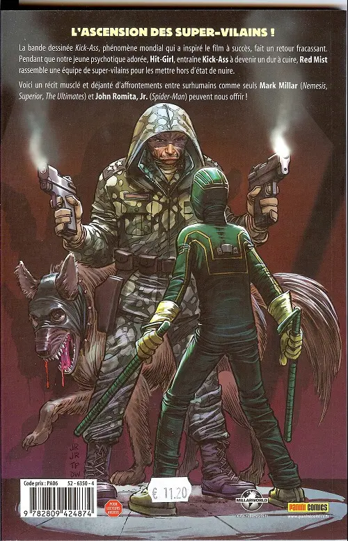Verso de l'album Kick-Ass 2 Tome 1 Restez groupés !