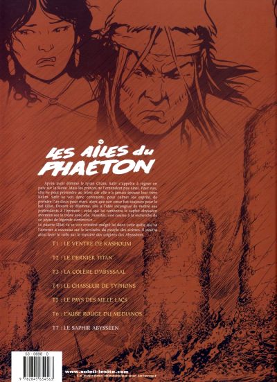 Verso de l'album Les Ailes du Phaéton Tome 7 Le saphir abysséen