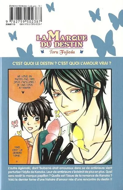 Verso de l'album La Marque du destin Vol. 6