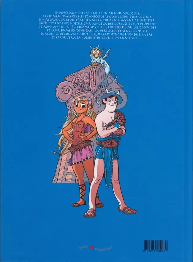 Verso de l'album Alex & Ani Tome 2 L'épreuve d'Hadès