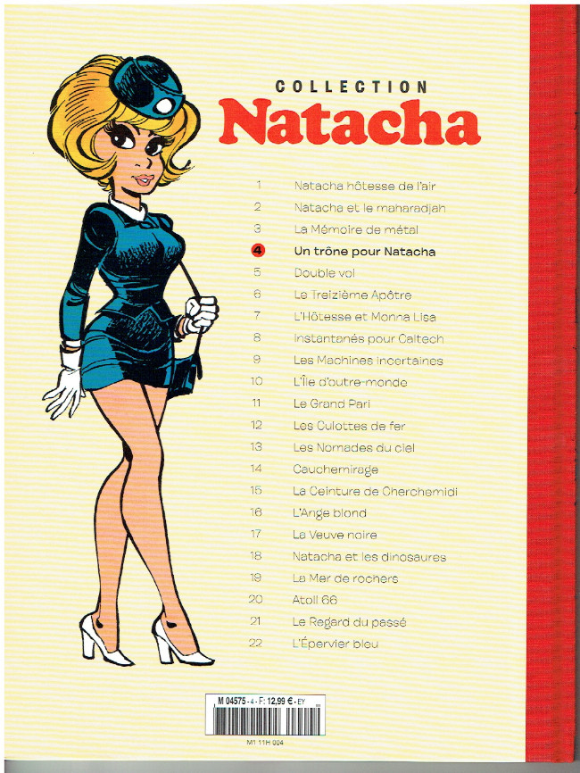 Verso de l'album Natacha - La Collection Tome 4 Un trône pour Natacha