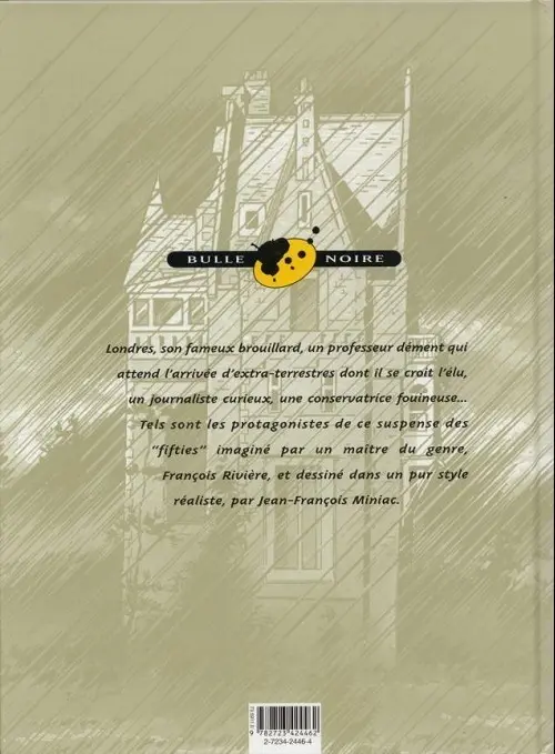 Verso de l'album Outsiders Tome 1 Le couronnement du Professeur Clegg