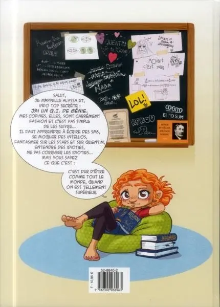 Verso de l'album Alyssa Tome 1 Un Q.I. de Génie