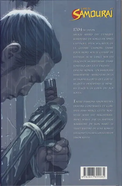 Verso de l'album L'Âme du samouraï Tome 1 Maîtres et esclaves