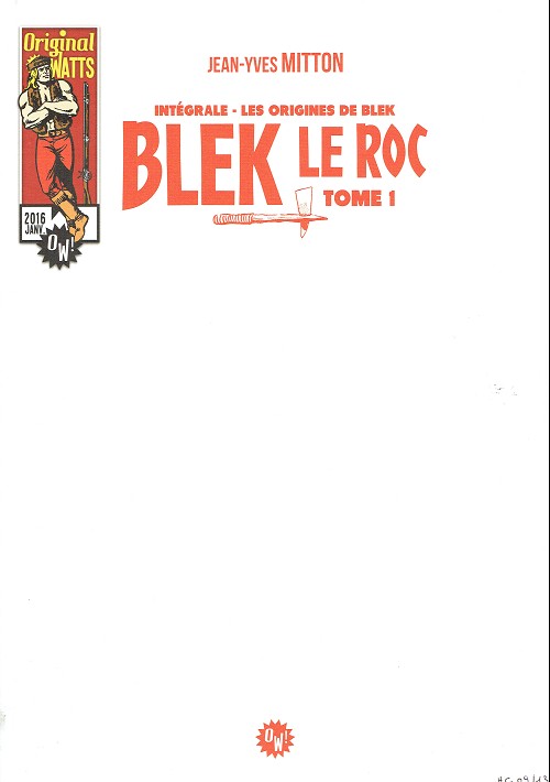 Couverture de l'album Blek le Roc Tome 1 Les origines de blek