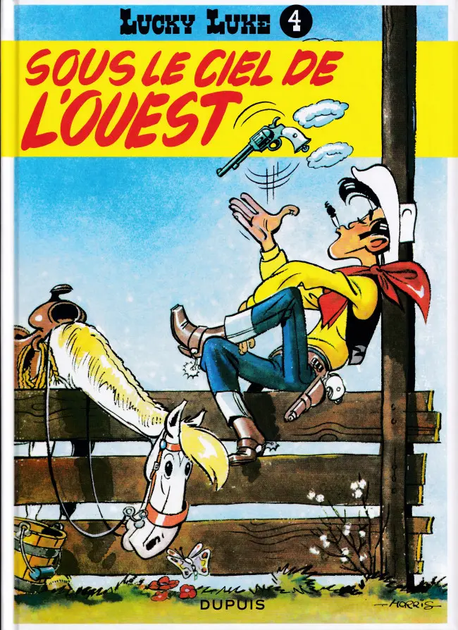 Couverture de l'album Lucky Luke Tome 4 Sous le ciel de l'Ouest