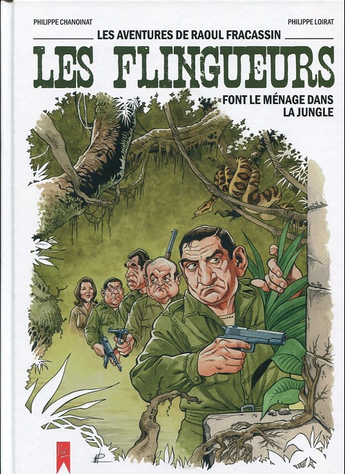 Couverture de l'album Les aventures de Raoul Fracassin Tome 4 Les flingueurs font le ménage dans la jungle