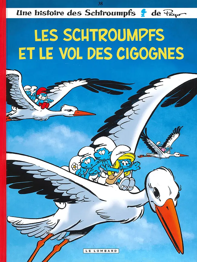 Couverture de l'album Les Schtroumpfs Tome 38 Les Schtroumpfs et le vol des cigognes