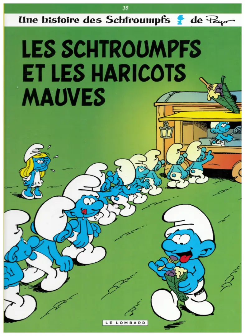 Couverture de l'album Les Schtroumpfs Tome 35 Les Schtroumpfs et les haricots mauves