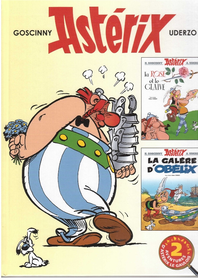 Couverture de l'album Astérix Tome 15 La rose et le glaive / La galère d'Obelix