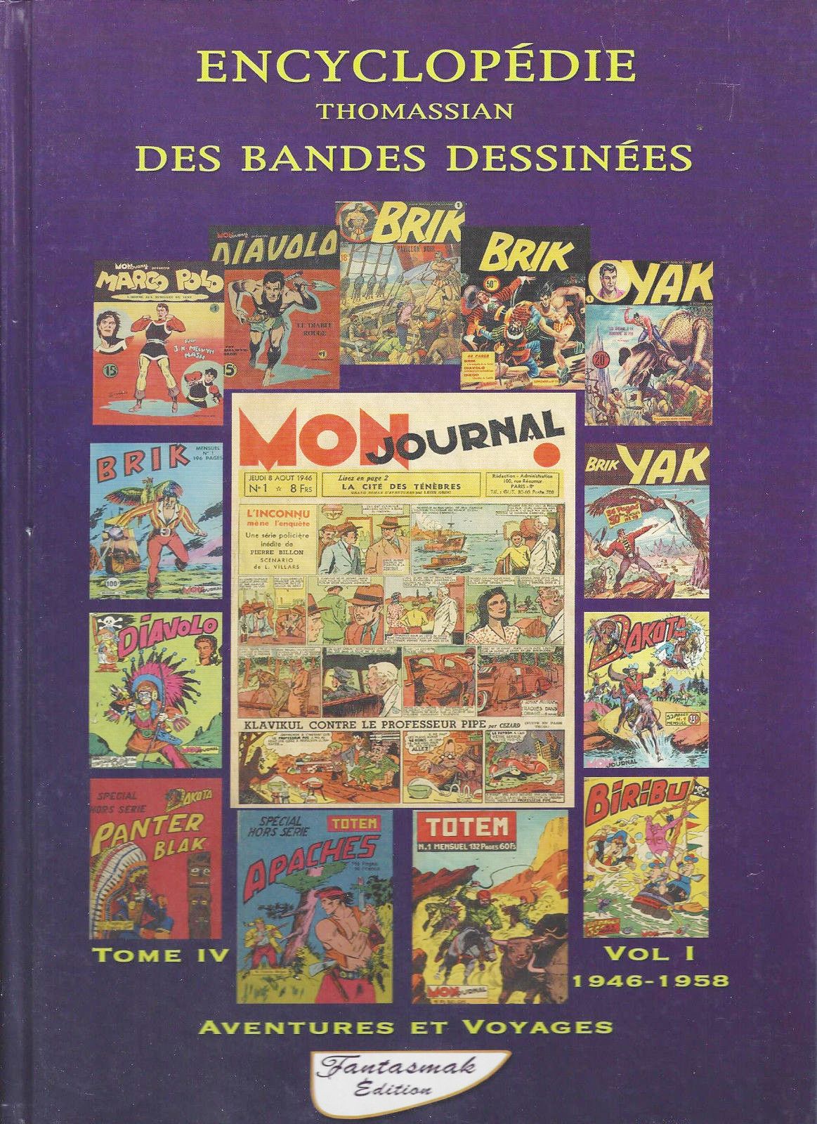 Couverture de l'album Encyclopédie Thomassian des bandes dessinées de petit format Tome 4 Aventures et voyages - Vol 1 - 1946-1958