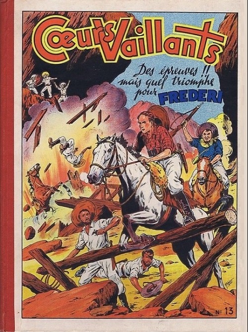 Couverture de l'album Cœurs Vaillants N° 13 1953 (n°1 à 17)