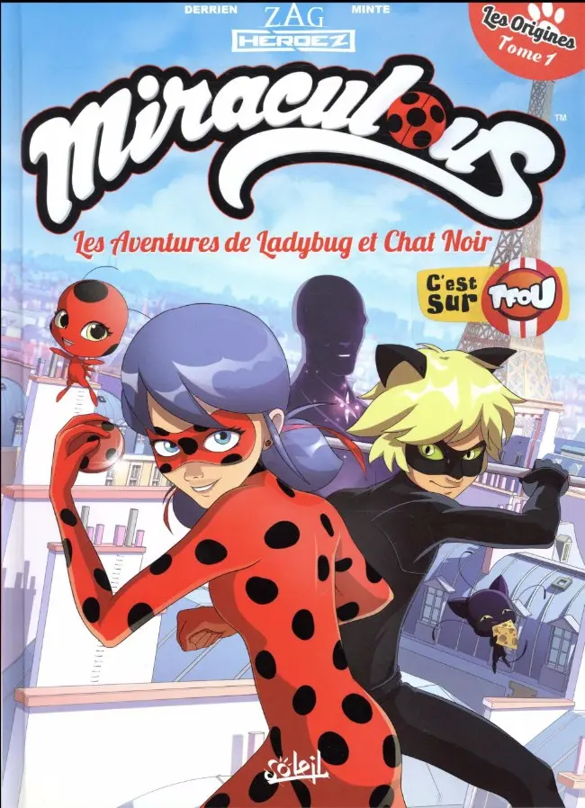 Couverture de l'album Miraculous (Les aventures de Ladybug et Chat Noir) Tome 1 Les origines 1/2