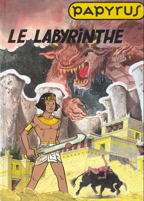 Couverture de l'album Papyrus Album double - France Loisirs Tome 13 Le labyrinthe - L'île cyclope