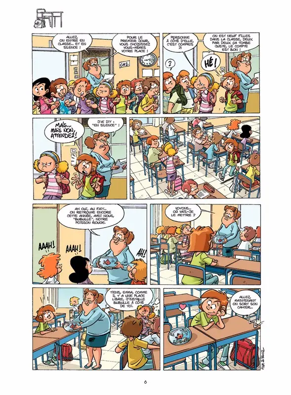 Planche de l'album Seule à la récré