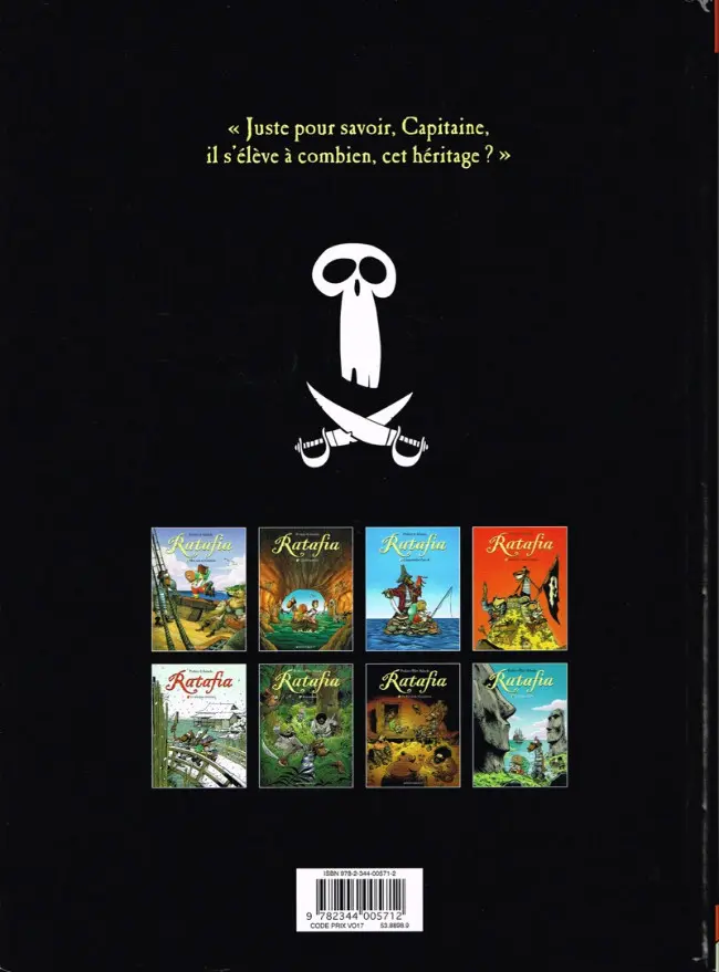 Verso de l'album Ratafia Tome 8 Les Têtes de Vô