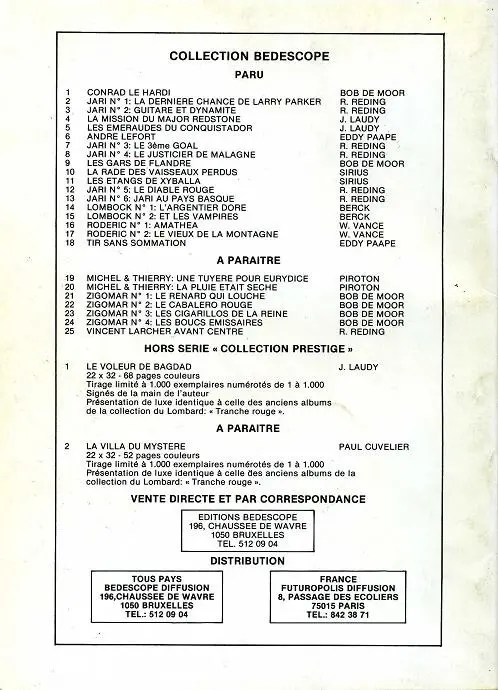Verso de l'album Roderic Tome 2 Le vieux de la montagne