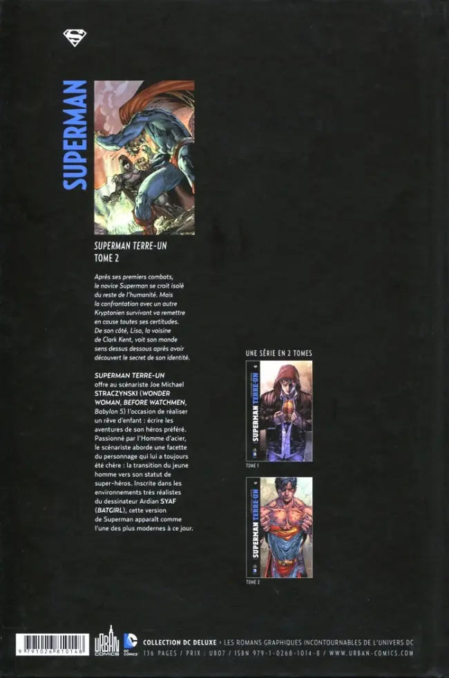 Verso de l'album Superman - Terre-Un Tome 2