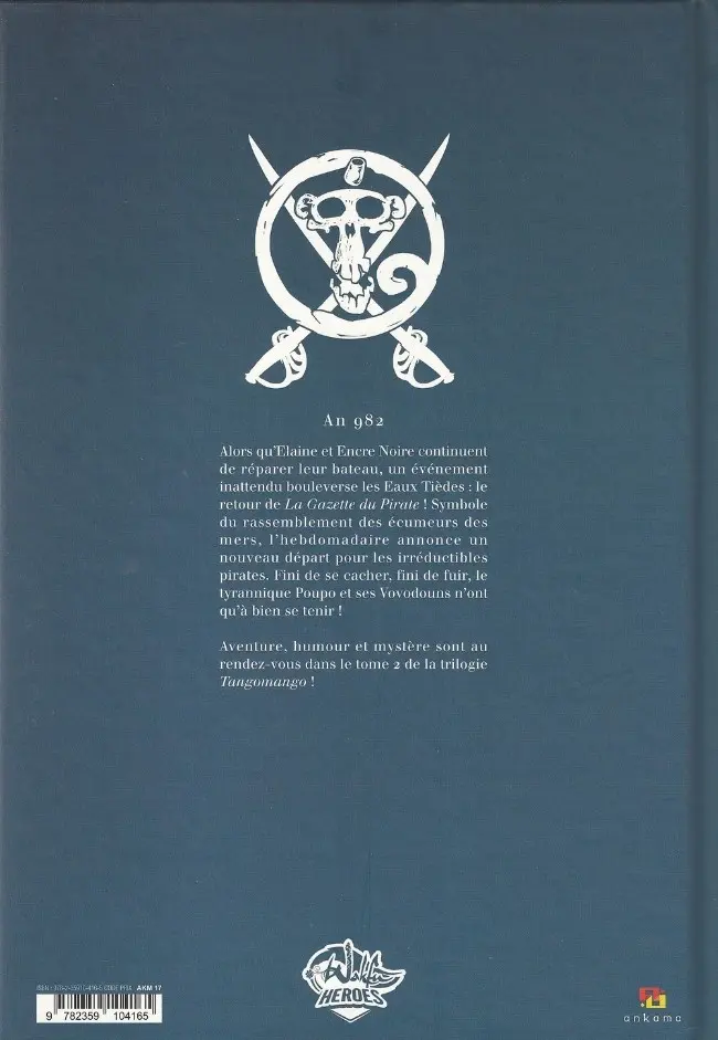 Verso de l'album Tangomango Tome 2 La Gazette du pirate