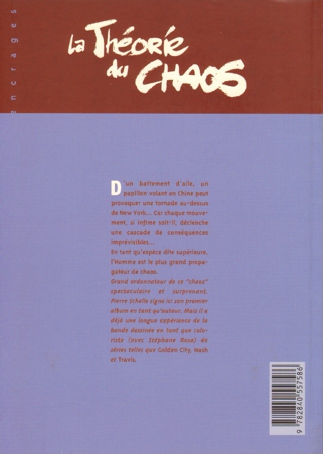 Verso de l'album La Théorie du Chaos
