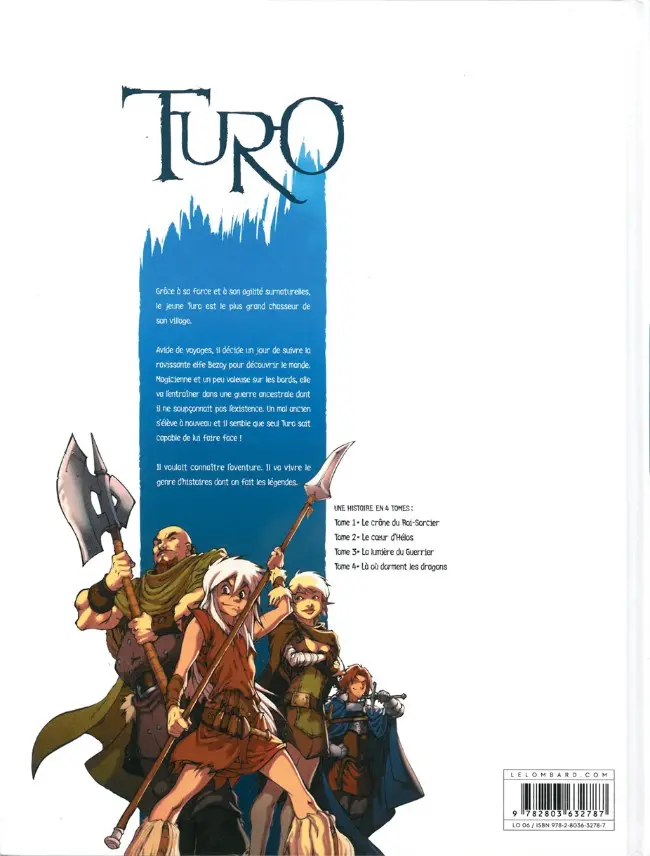 Verso de l'album Turo Tome 4 Là où dorment les dragons