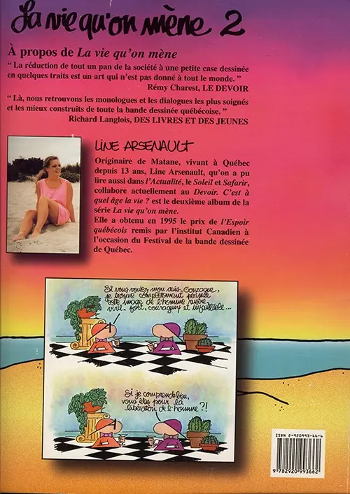 Verso de l'album La Vie qu'on mène 2 C'est à quel âge la vie ?
