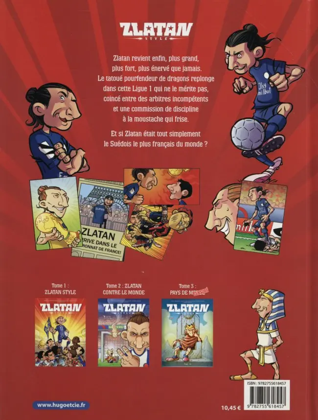 Verso de l'album Zlatan Style #3 Pays de merd...