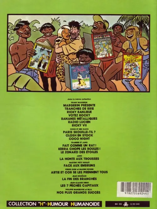 Verso de l'album Les 7 Péchés capitaux