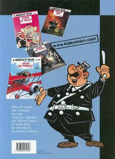 Verso de l'album L'Agent 212 Tome 6 Ronde de nuit