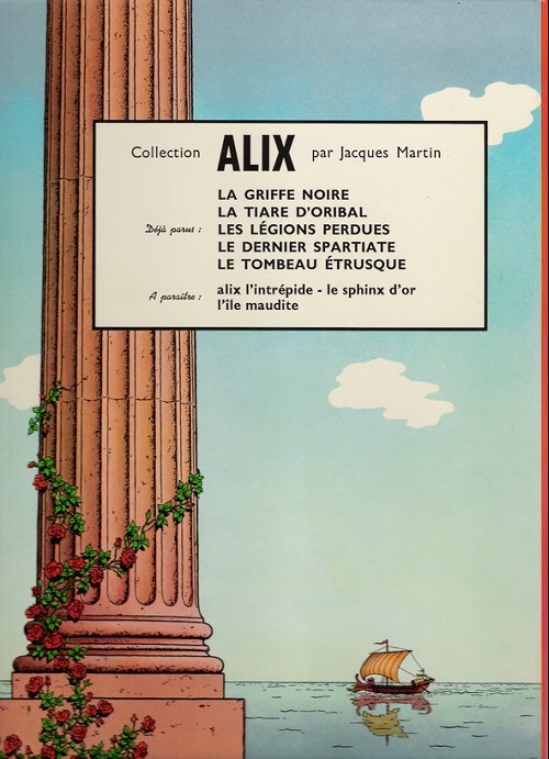 Verso de l'album Alix Tome 8 Le tombeau étrusque