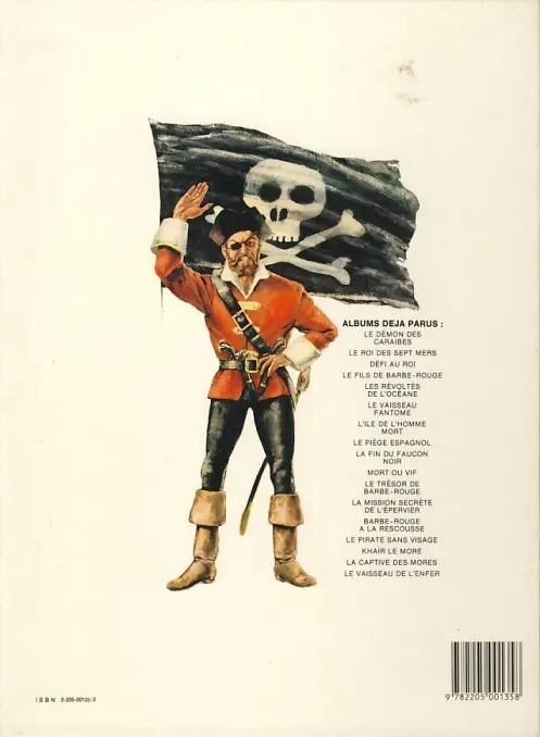 Verso de l'album Barbe-Rouge Tome 4 Défi au Roy