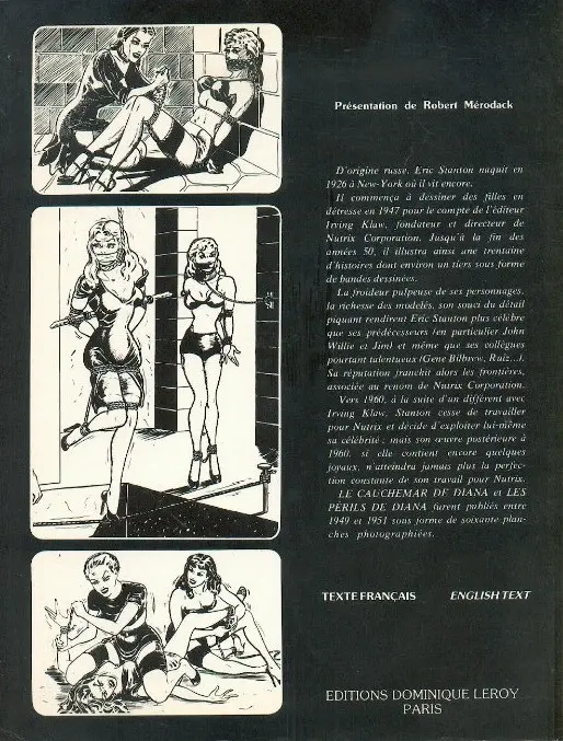 Verso de l'album The Best of Stanton Tome 1 Le Cauchemar de Diana - Les Périls de Diana