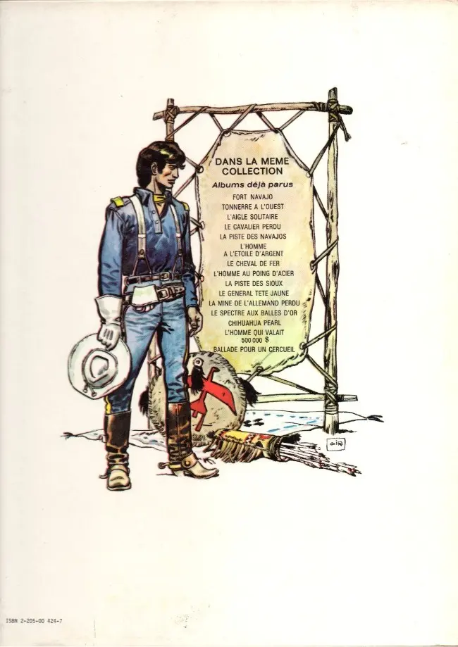 Verso de l'album Blueberry Tome 7 Le cheval de fer
