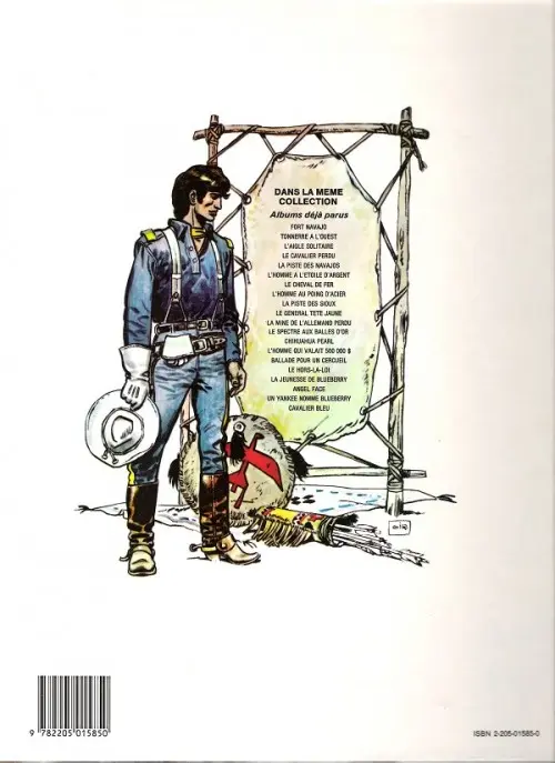 Verso de l'album La Jeunesse de Blueberry Tome 3 Cavalier bleu