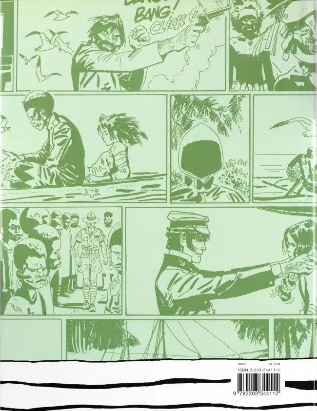 Verso de l'album Corto Maltese Tome 3 La ballade de la mer salée