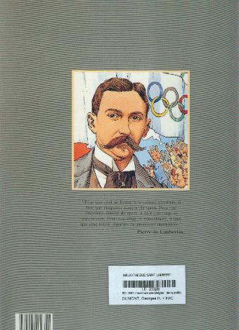 Verso de l'album L'Aventure olympique Tome 2 De 1928 à 1956